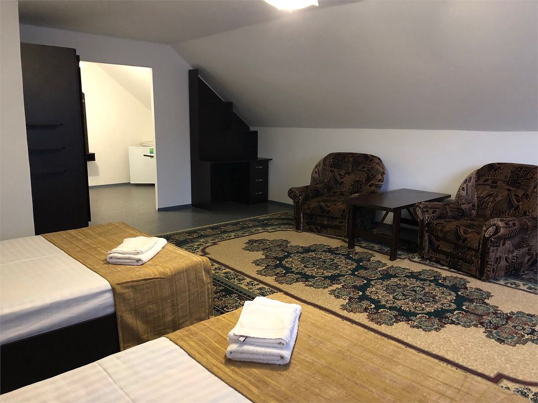 Люкс 2-местный 1-комнатный (мансарда корпус 2)