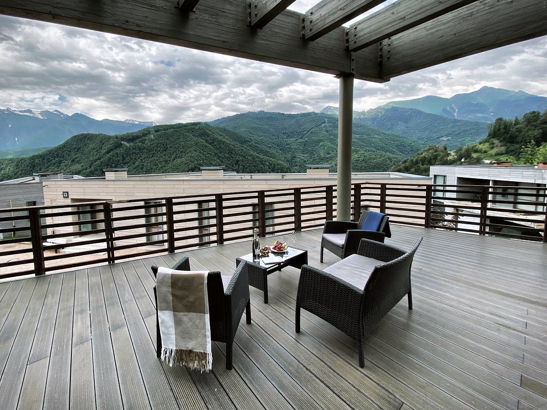 Вилла 7-местный 4-комнатный (с 3 спальнями, вид на горы)