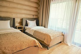 Стандартный двухместный номер с  двумя односпальными кроватями, База отдыха Sol resort, Чемал