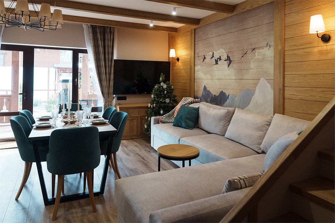 Шале 7-местный 3-комнатный (№1, 2 этажа)