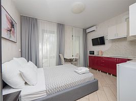 Апартаменты Студия Улучшенные (24 м2, с балконом), Апарт-отель СИАРЕНТ "Мадрид Парк 2", Адлер