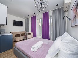 Апартаменты Студия с террасой (20 м2, с оборудованной террасой 20 м2), Апарт-отель СИАРЕНТ "Мадрид Парк 2", Адлер