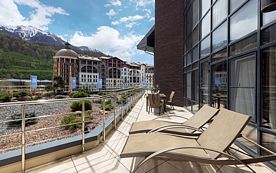 ДЕЛЮКС С ТЕРРАСОЙ, Апарт-отель SNEGA, Роза Хутор