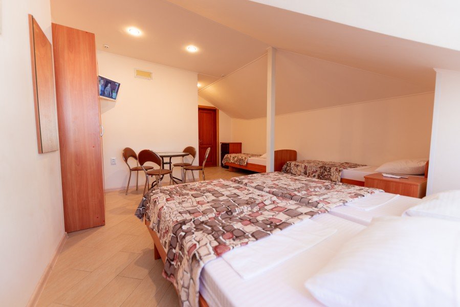 Стандартный 4-местный 1-комнатный