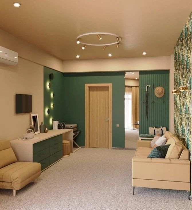 Студия 2-местный 1-комнатный