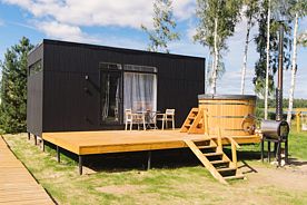 Hygge Lodge с японской купелью Фурако, Эко-отель Rich Life Village, Некрасовский район