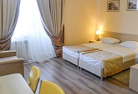 1-мест. (разм. в 2-мест.) 1-комн. апартаменты, Санаторий им. Кирова, Ялта