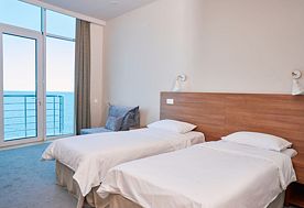 1-мест. (разм. в 2-мест.) станд. А (вид на море), корп. "SEA GARDEN", СПА-отель More SPA & Resort , Алушта