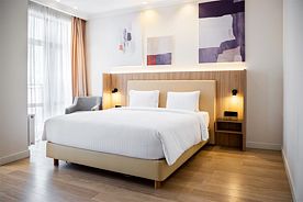 1-мест. (разм. в 2-мест.) делюкс премиум, Отель Courtyard by Marriott Sochi Krasnaya Polyana Hotel, Эстосадок