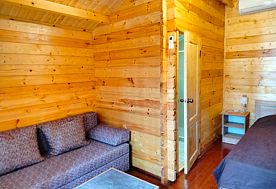 2-мест. деревянный домик, Пансионат Солнечный, Холодная речка