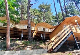 4-мест. деревянный домик, Пансионат Солнечный, Холодная речка