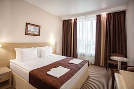 Двухместный стандарт с большой кроватью, Гостиница BISHOTEL Липецк, Липецк