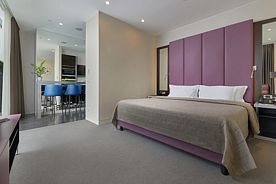 Studio Basic Apartment с двуспальной кроватью, Апарт-отель Даймонд Москва-Сити, Москва