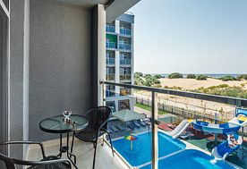 1-мест. (разм. в 2-мест.) станд. (вид на море), Отель Corudo Family Resort & Spa, Витязево