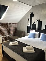 Family room -  ДВУХМЕСТНЫЙ НОМЕР С 1 БОЛЬШОЙ КРОВАТЬЮ + доп.место, Отель Red Brick Китай-Город, Москва