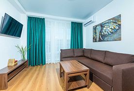 1-мест. (разм. в 2-мест.) 2-комн. джуниор сюит люкс, Гостиница Sea Breeze Resort, Анапа