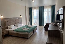 1-мест. (разм. в 2-мест.) комфорт (вид на море), корп. 2, Отель Русалма, Алушта