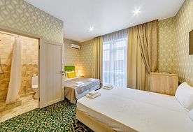 2-мест.(разм. в 4-мест.) станд. с террасой, Отель Премьер, Геленджик