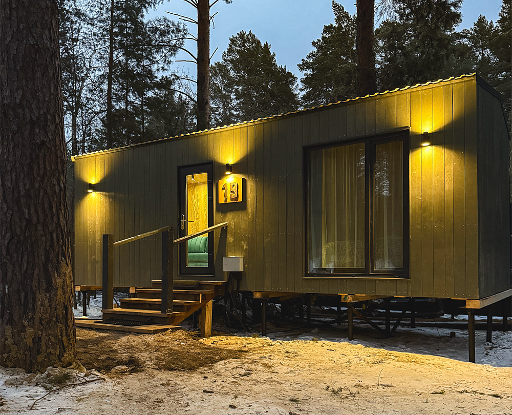 Домик Эко-дом 2-местный 2-комнатный (Спортивный и Дружный квартал)