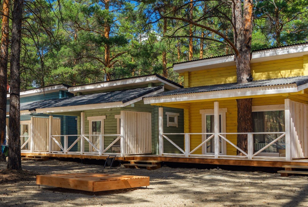 Домик Эко-дом 4-местный 2-комнатный №1-4 (Семейный квартал)