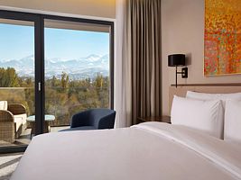 Двухместный номер Classic с панорамным видом на горы двуспальная кровать, Отель Swissotel Wellness Resort Alatau Almaty, Алма-Ата