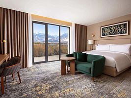Двухместный люкс Executive с панорамным видом на горы двуспальная кровать, Отель Swissotel Wellness Resort Alatau Almaty, Алма-Ата