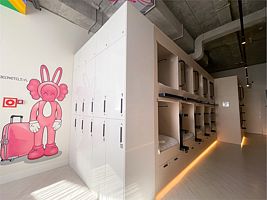 Одноместная капсула в женской зоне (низ), Капсульный отель Deep, Владивосток