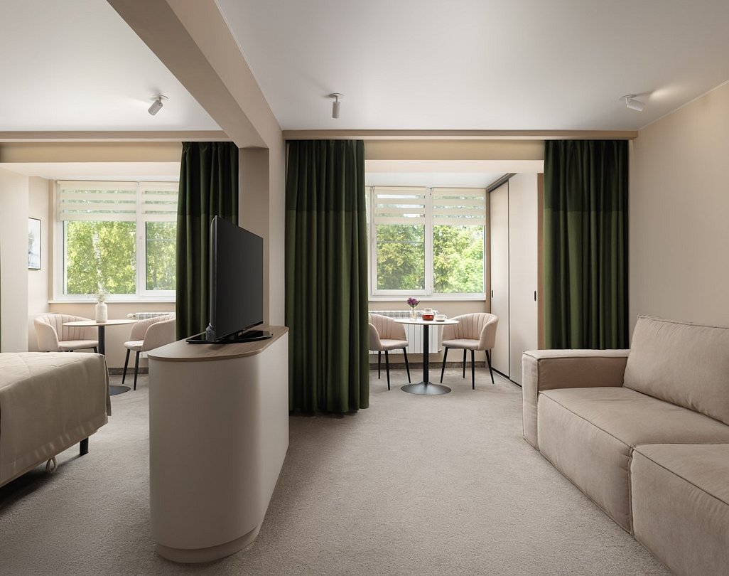 Студия 2-местный 1-комнатный