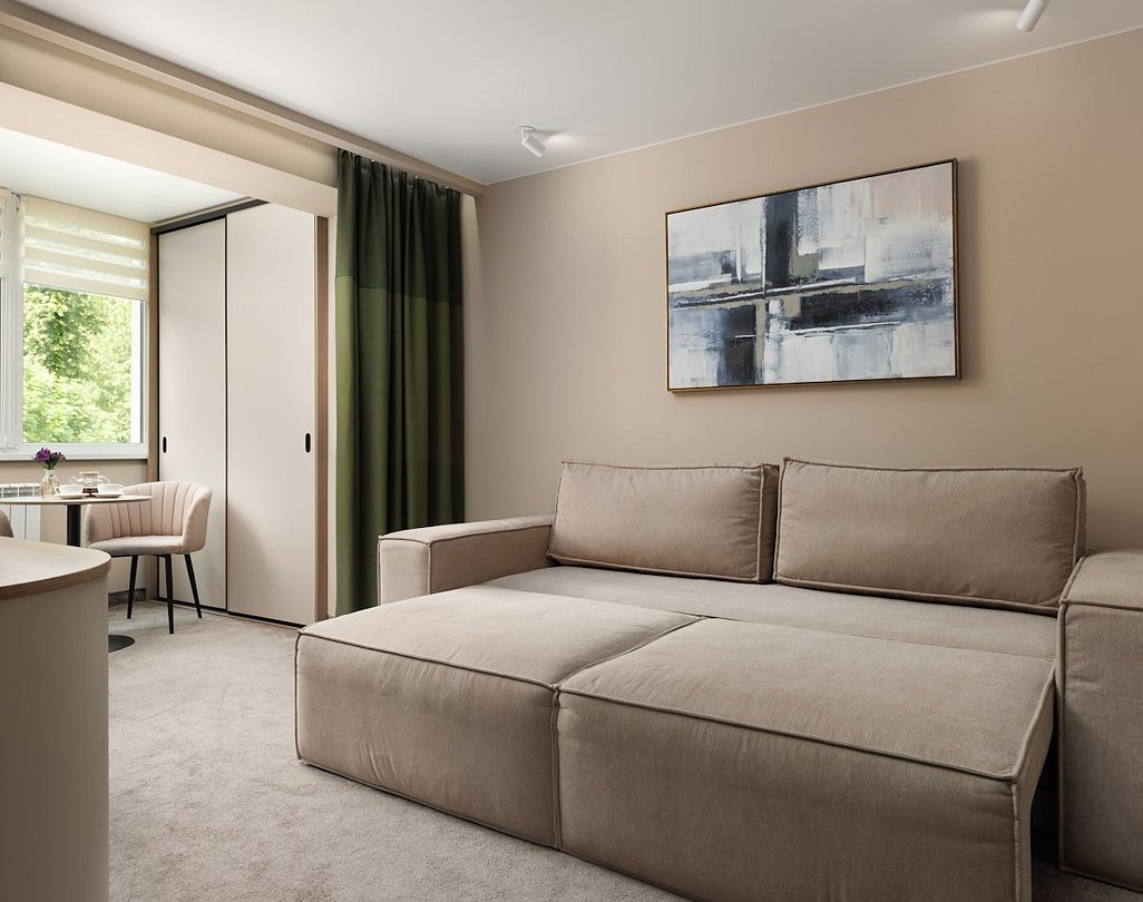 Студия 2-местный 1-комнатный