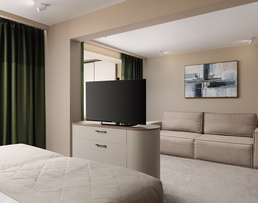 Студия 2-местный 1-комнатный