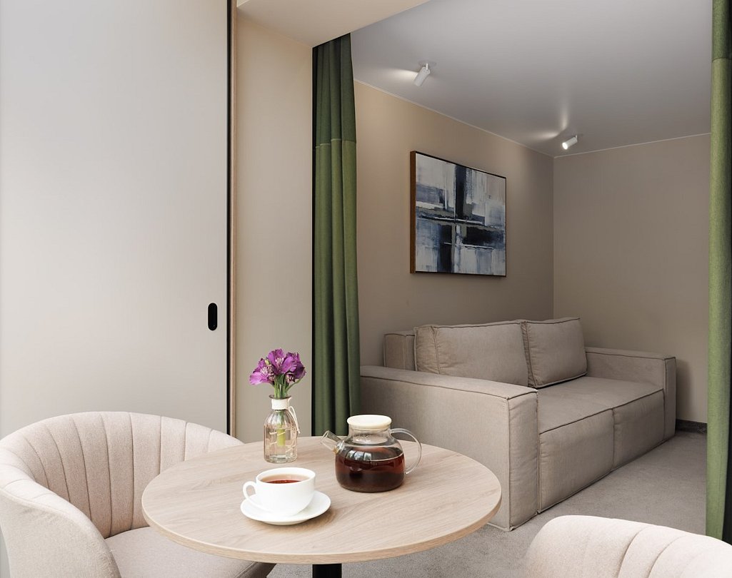 Студия 2-местный 1-комнатный