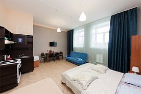 Апартаменты-студия 2006 27 м.кв. на  с мини-кухней и санузлом.+79217269080.Уборка по запросу., Гостиница Корал, Петрозаводск