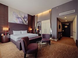 номер ДЕЛЮКС с 1 двуспальной кроватью, DOUBLETREE BY HILTON MOSCOW – MARINA, Москва