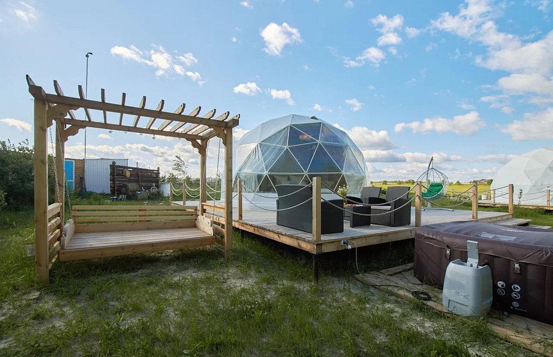 Геокупол 4-местный (бежевый)