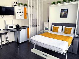 Студия 24 этаж СТАНДАРТ-ЭКОНОМ, Апарт-отель SENSA ROOM, Екатеринбург