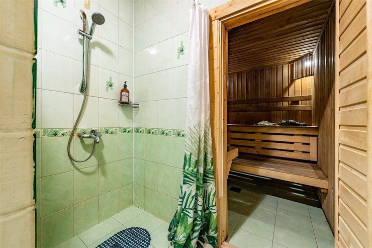 Коттедж 4-местный №3 (Умиротворение и уют: река, камин, сауна)