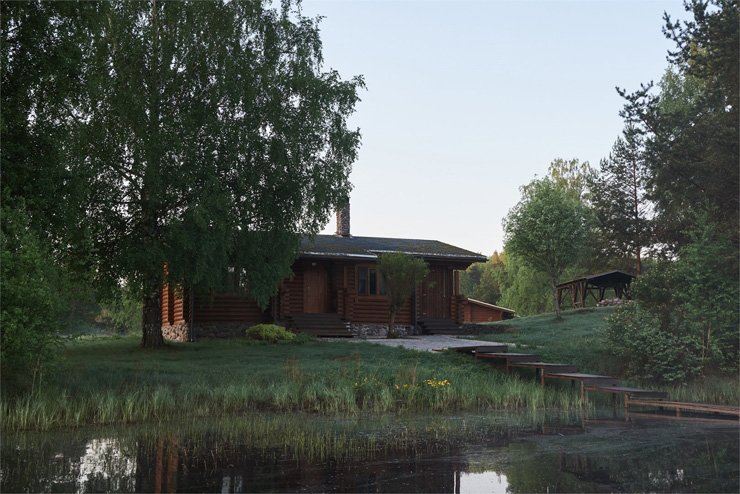 Коттедж 4-местный №3 (Умиротворение и уют: река, камин, сауна)