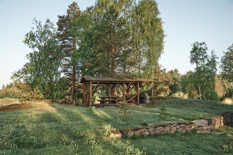 Коттедж 4-местный №3 (Умиротворение и уют: река, камин, сауна)