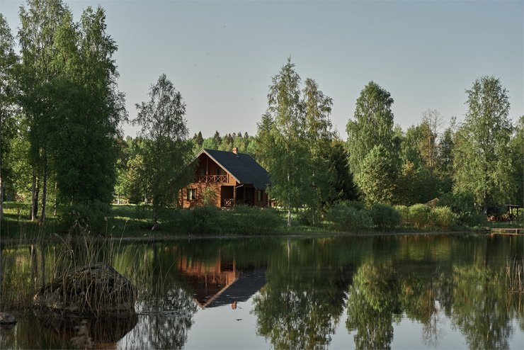 Коттедж 6-местный № 1 (Два этажа уюта у реки)