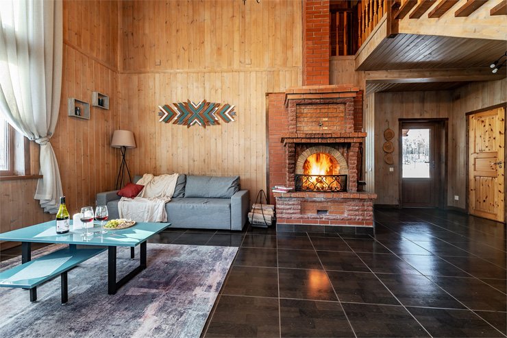 Коттедж 6-местный № 1 (Два этажа уюта у реки)