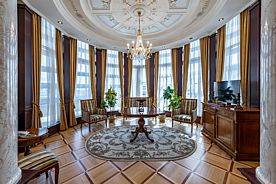 Двухместный люкс Presidential с 3 комнатами с видом на город двуспальная кровать, Гостиница Гранд Отель Эмеральд, Санкт-Петербург