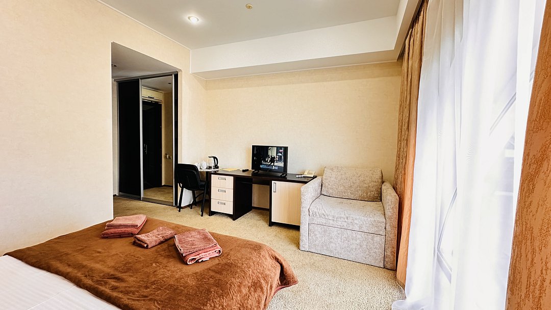 Стандартный 2-местный 1-комнатный (без балкона)