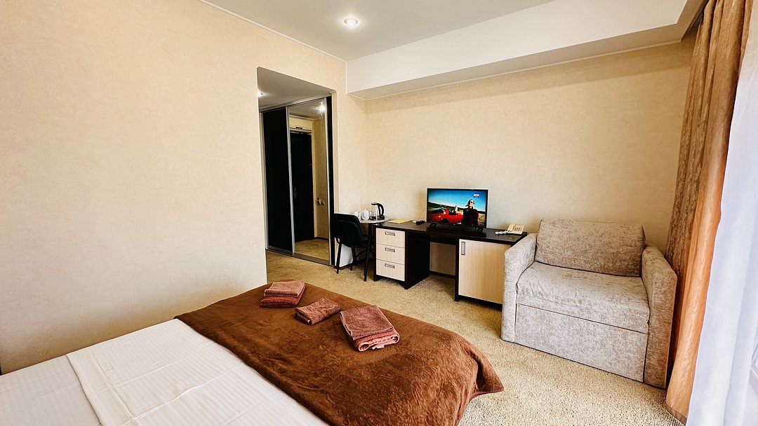 Стандартный 2-местный 1-комнатный (без балкона)