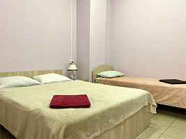 бюджетный трехместный номер без окна(8), Отель Milani, Вологда