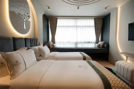 Двухместный номер Стандарт с видом на Москва Сити 2 отдельные кровати, Отель Palmira Art, Москва