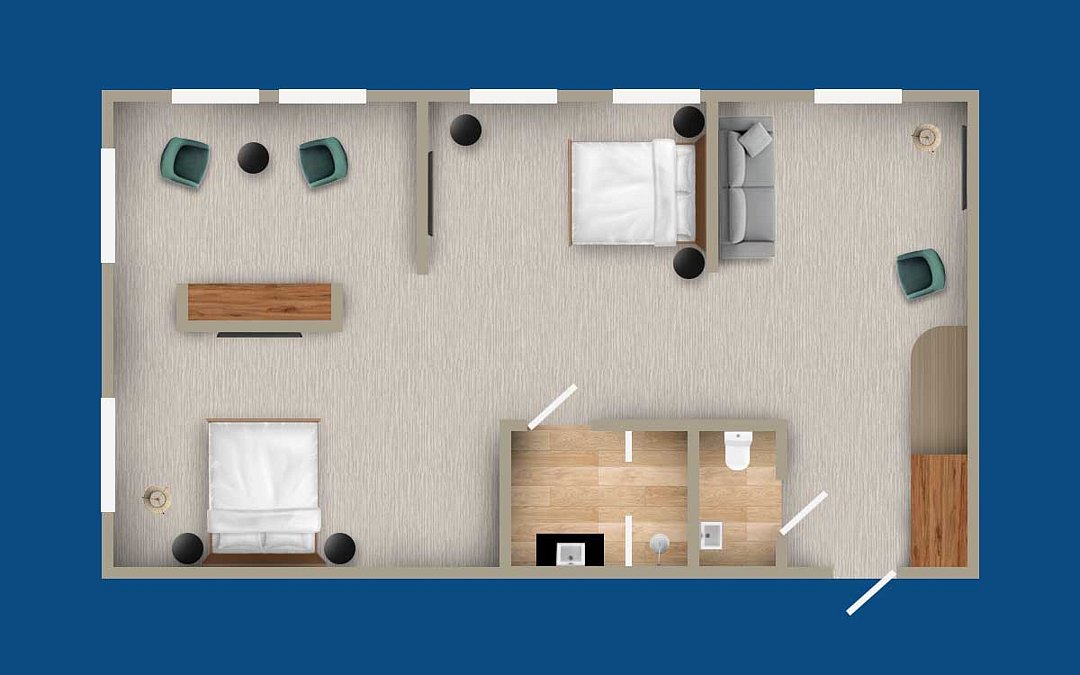 Family Suite 4-местный 2-комнатный