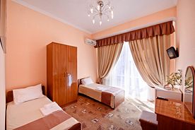 Двухместный номер с двумя кроватями TWIN б/балкона, Мини-отель Сан Сочи Делина Резорт, Сочи