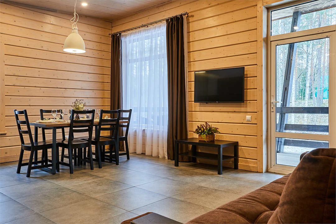 Коттедж 4-местный 2-комнатный (TWIN/DBL, с сауной)