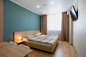 Апартаменты с 2 спальнями. Вид на реку Казанку и аквапарк "Ривьера", Sibgat Apartments, Казань