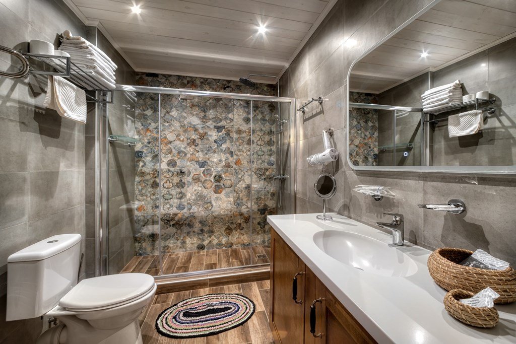 Дом 4-местный 3-комнатный (Большой, с камином и кухней)